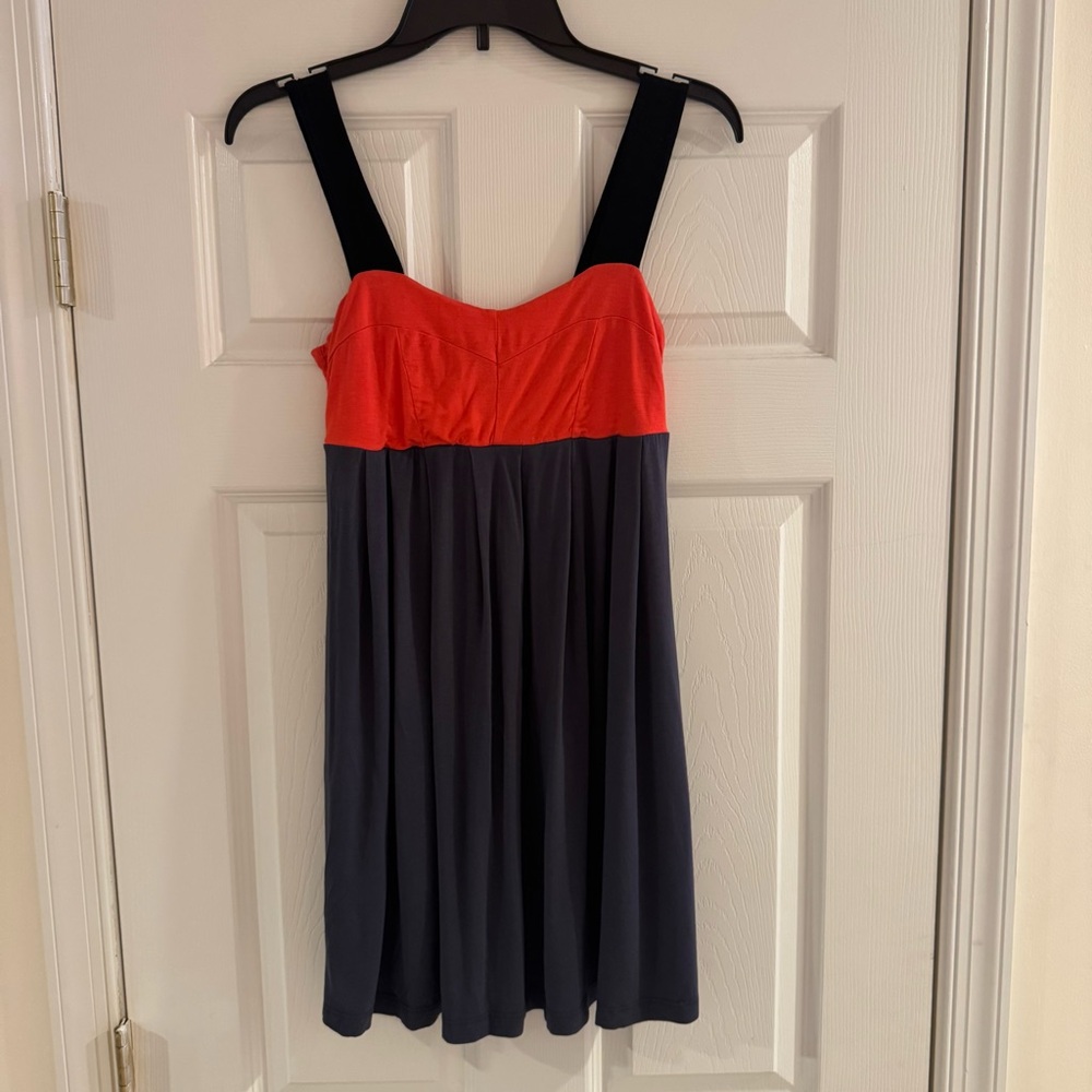 Forever 21 Coral, Gray, and Black Tunic Top